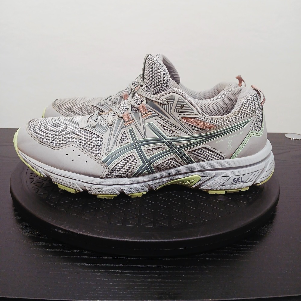 ASICS Gel Venture 8 Athletic Sneaker Shoe‎ Gray Womens Sz 9 Running Sportwear